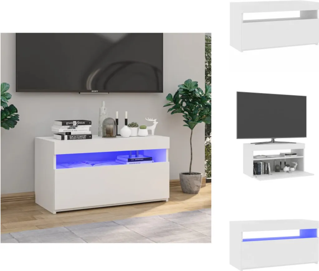 Supporto TV LED vidaXL Bianco 75x35x40 cm | Mobile Multimediale