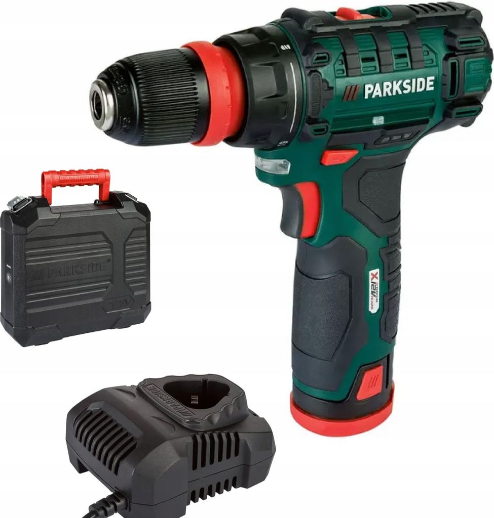Aku vrtačka Parkside PBSA 12, 12 V, 2 Ah, s nabíječkou a Obrázek produktu 