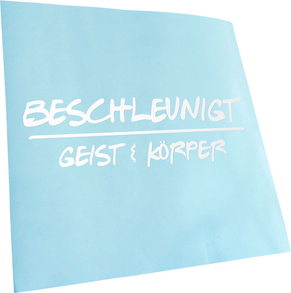 Kiwistar - Autoaufkleber - Beschleunigt Geist und Körper Fun Racing Heckscheibenaufkleber - Aufkleber für Auto Kfz Fahrrad, LKW, Truck Mofa