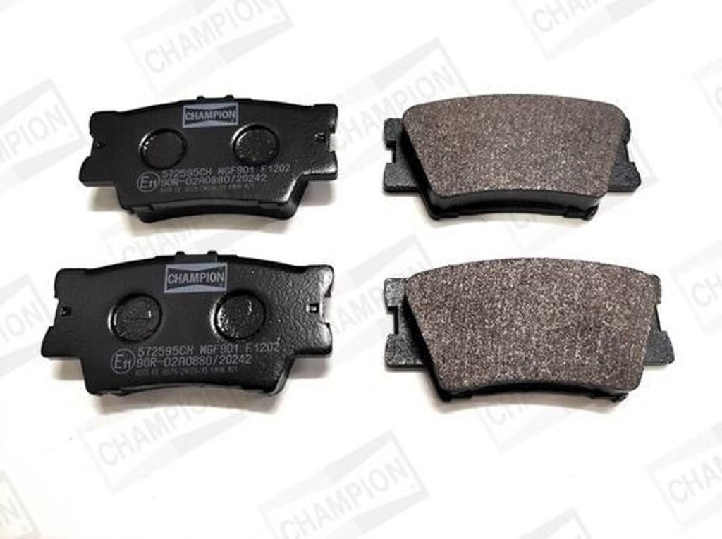 CHAMPION Bremsbeläge Satz Hinten Bremsklötze für TOYOTA RAV 4 III (ACA3, ACE, ALA3, GSA3, ZSA3) 572595CH