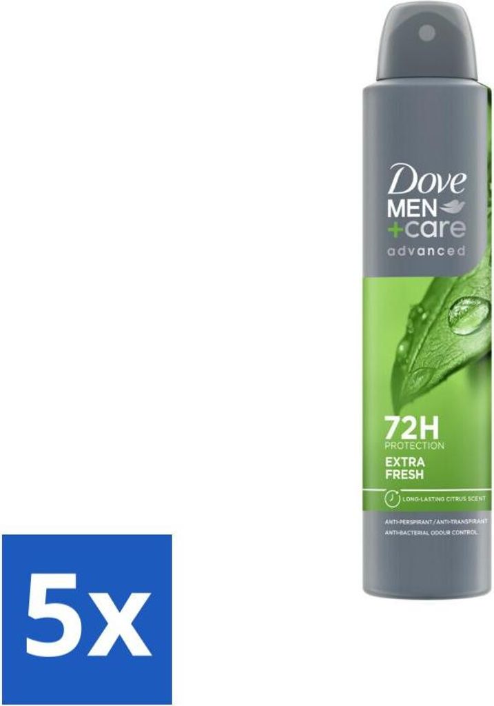 Dove Men+Care Deodorant Spray - Extra Frisch - 200 ml - Vorteilspack - 5 Stücke