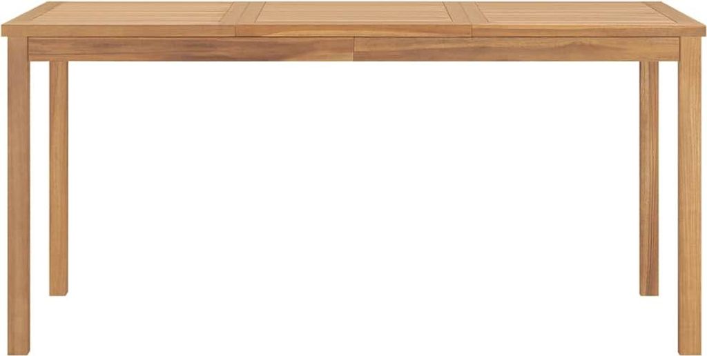 vidaXL Garten-Esstisch 160x80x77 cm Massivholz Teak Produktbild 