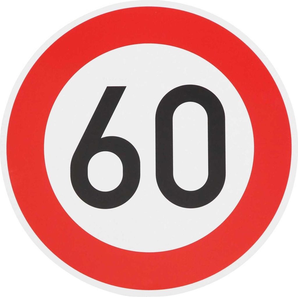 ORIGINAL Verkehrzeichen 60 KM/H Schild Nr. 274-60 RA1 Produktbild 