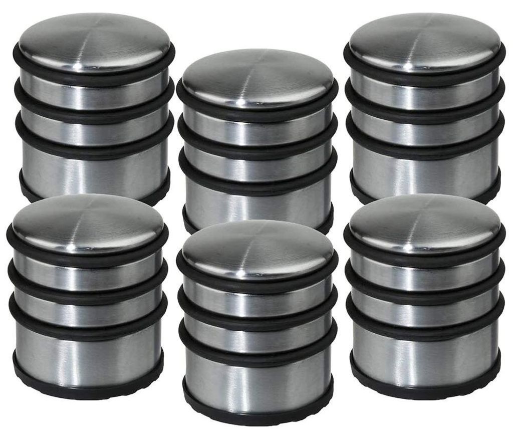 6 Türstopper – Robust und praktisch – Aus Edelstahl