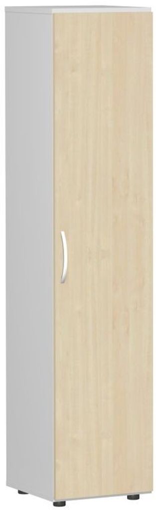 Geramöbel Flügeltürenschrank mit Standfüßen, Griff links oder rechts, inkl. Türdämpfer, nicht abschließbar, 400x420x1808, Braun/grau, S-345...