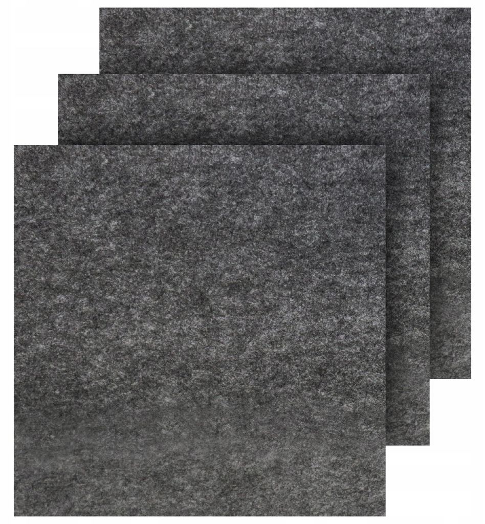 Filc 3 m x 100 cm, sivá filcová látka, hrúbka 2 mm, filc na Obrázok produktu 