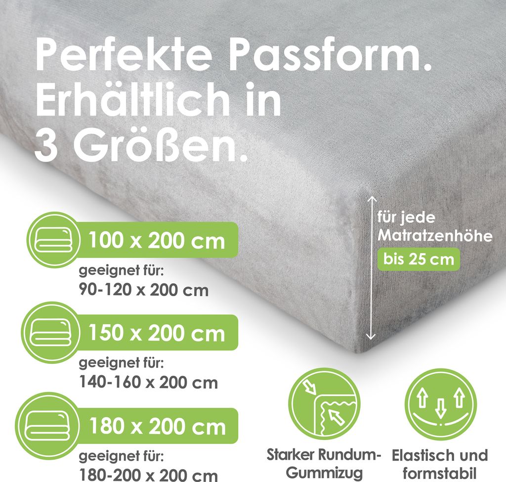 heimtexland ® Luxus Spannbettlaken Cashmere Touch Soft Produktbild 5