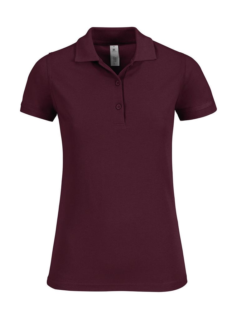 B&C PW457 | Damen Poloshirt Safran Timeless / Women - Farbe: Burgundy - Größe: XL