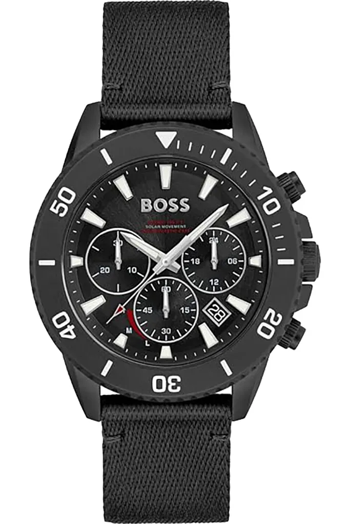 Montre Boss Admiral 1513918 chronographe étanche 10 ATM cadran bleu