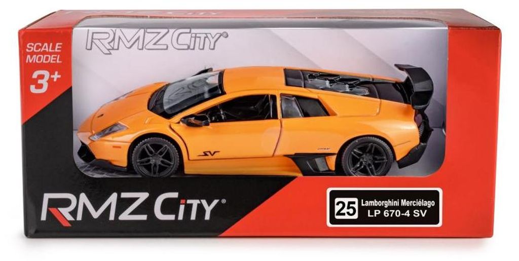 Lamborghini Murcielago LP670-4 pomarańczowy model samochodu skala 1:36