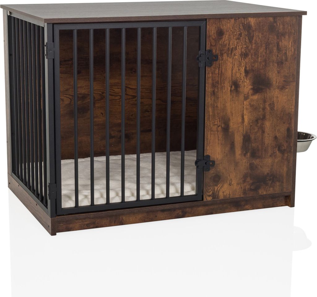 hjh LIVING Box pre psov PAWHOME S Klietka pre psa MDF, Obrázok produktu 