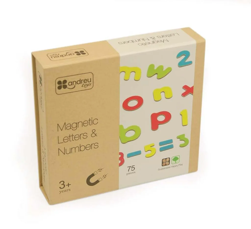Apprendre à lire et compter avec les lettres et chiffres magnétiques