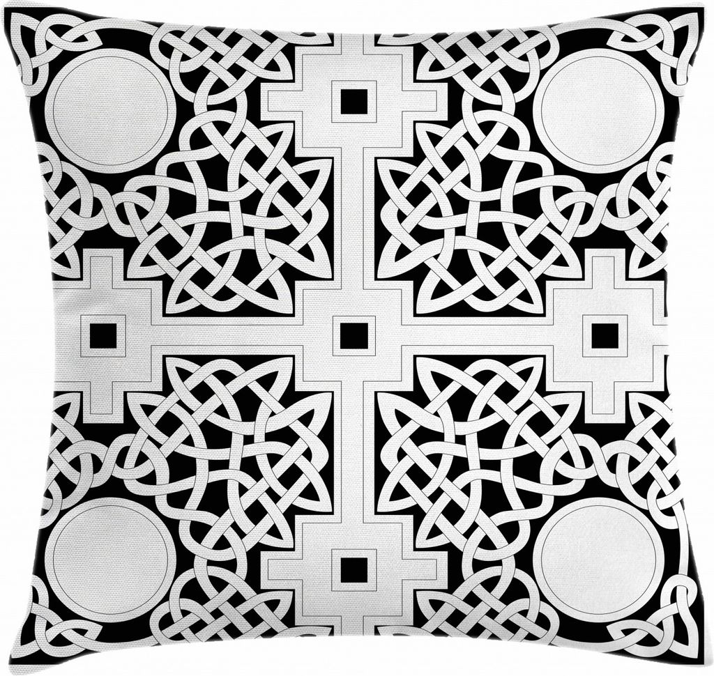 ABAKUHAUS keltisch Kissenbezug, Everlasting Celtic Knot, Waschbar mit Reißverschluss Kissenhülle mit Farbfesten Klaren Farben Beidseitiger Druck,...