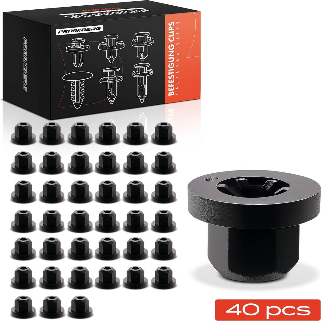 Frankberg 40x Befestigungsclips Radhausschale für BMW E90 E91 E92 E46 E93 E39 E60 E61 E34