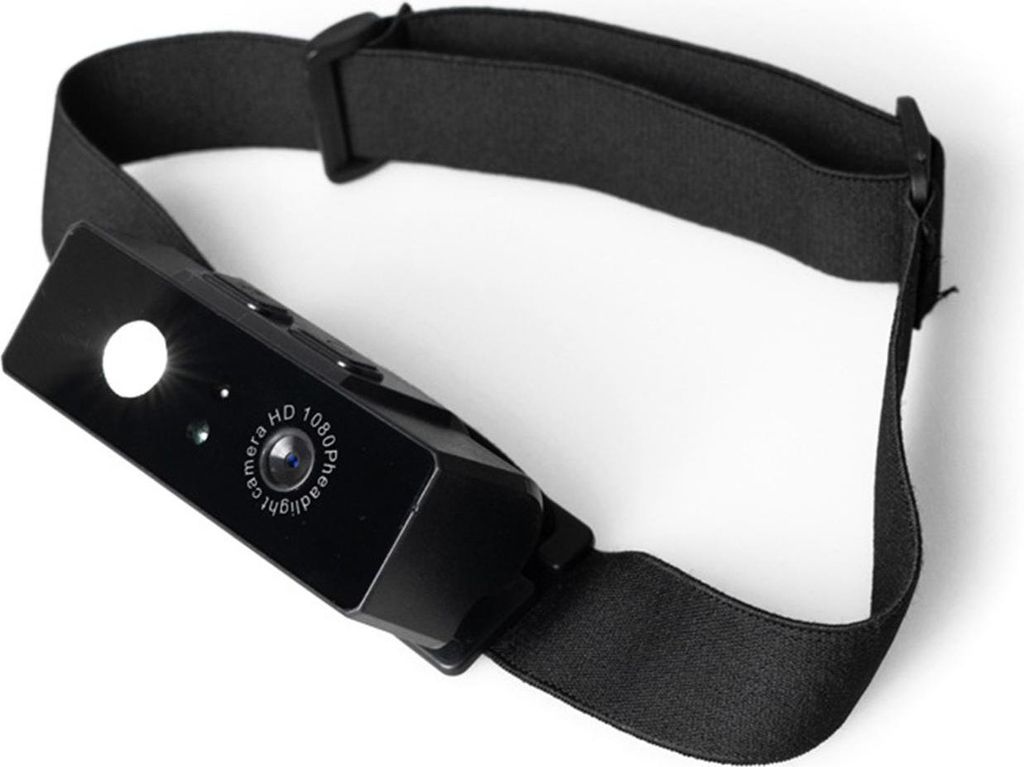 ZELURXX HD Headset Angelkamera, 1080P Sportkamera, Mini Nachtsicht, LED Stirnlampe, Handgesten-Sensor, Magnet Clip, Outdoor, TF Karte