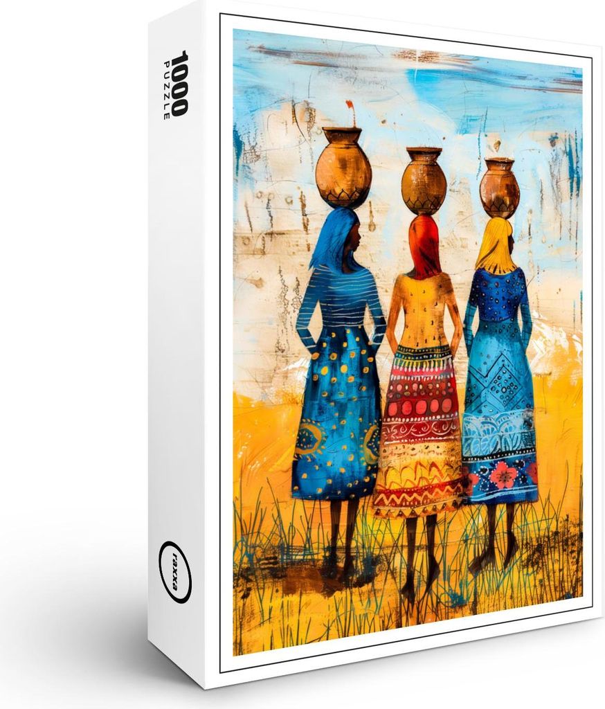 raxxa Premium-Puzzle "African Women with Water Bowls", 1000 Teile