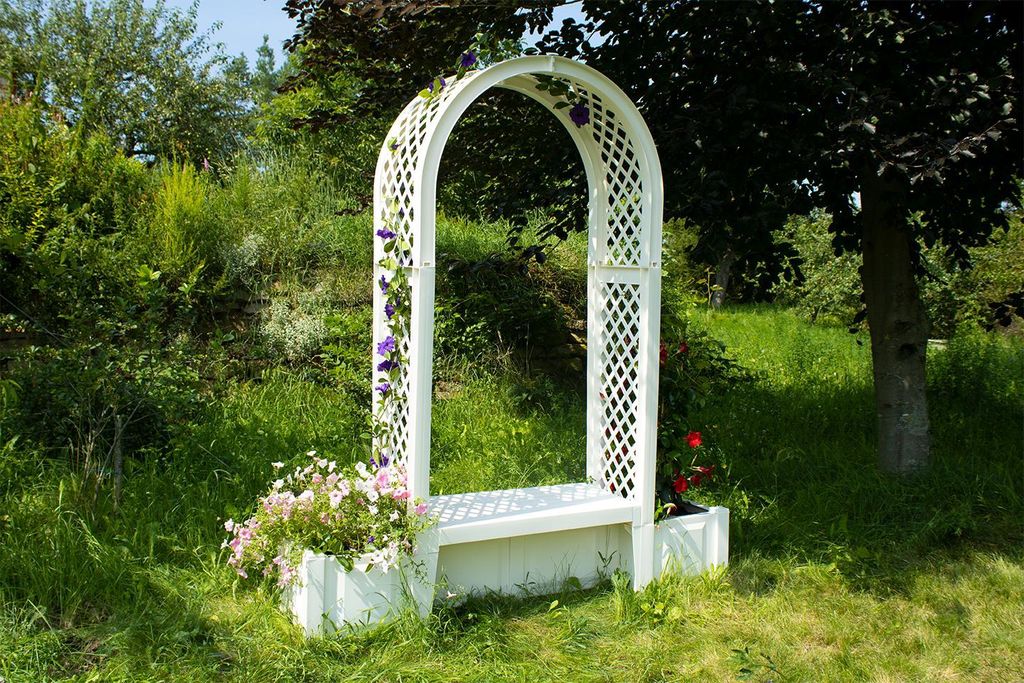 KHW Gartenbank Brüssel", weiß" Produktbild 