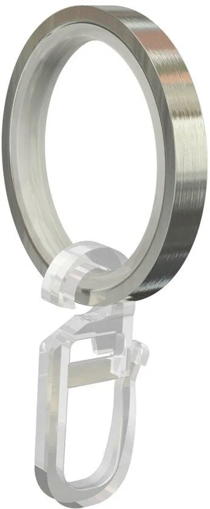 Anneaux rideaux coulissants inox 33/24mm pour suspendre sans accroc