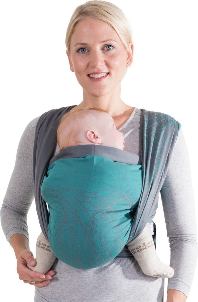 Hoppediz Tragetuch New York 4,60m petrol/grau