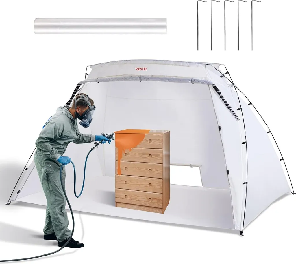 Tente de Peinture Pliable Verftent avec Protection Contre les Éclats