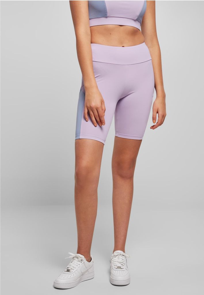 Urban Classics TB5021 | Ladies Color Block Cycle Shorts Radlerhose für Frauen - Farbe: lilac/violablue - Größe: S