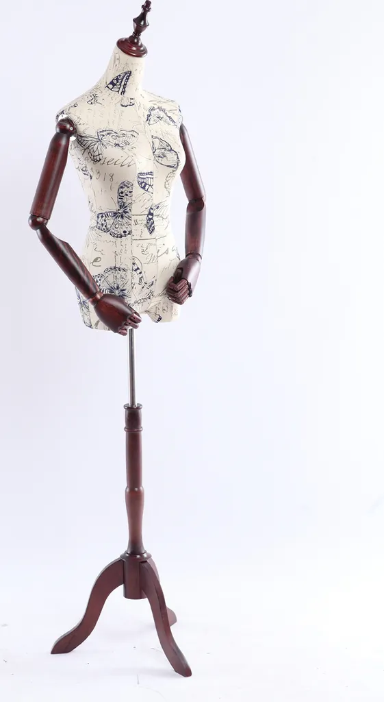 Mannequin femme pour création et vitrine B9-0 bras mobiles en bois