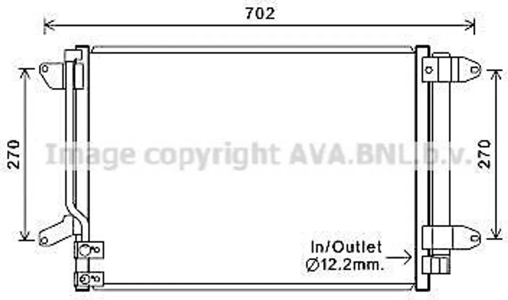 Réparer Clim VW Beetle : Condenseur 5C0820411 PRASCO VN5330D Anti-Fuite