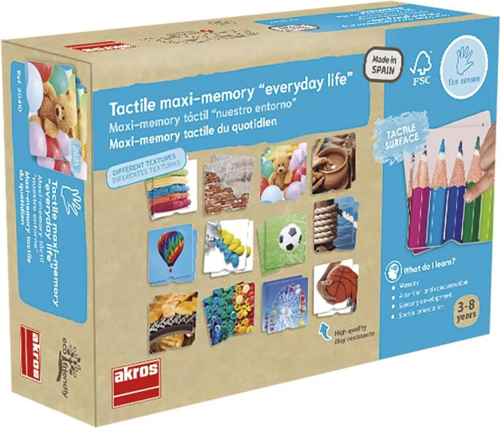 Mémoire Tactile Sensorielle - Matériel Montessori pour École et Maison