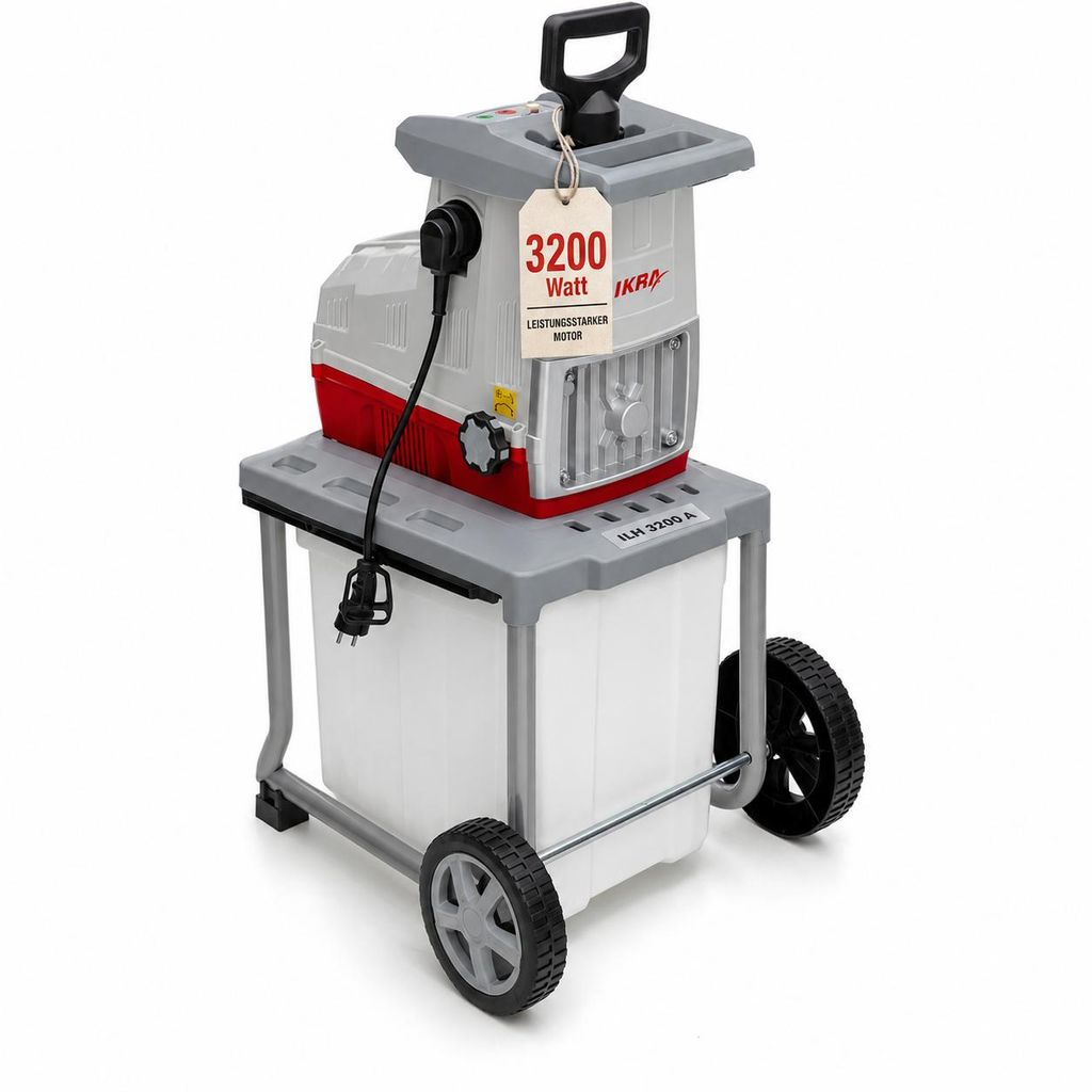 Trituratore elettrico a rulli IKRA Trituratore da giardino Immagine del prodotto  Immagine generata dall'IA