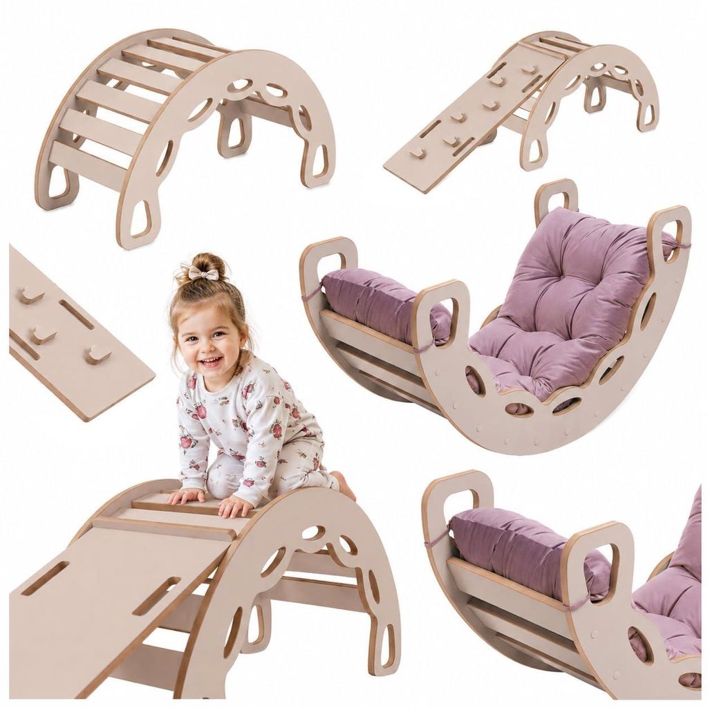 MISIOO Klettergerüst Indoor ab 1 Jahr, Montessori Produktbild 