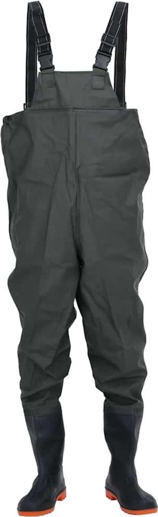 vidaXL Waders con stivali verde scuro taglia 44 Immagine del prodotto 