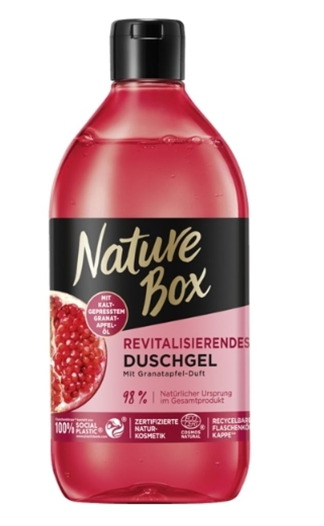 Nature Box Revitalizing Shower Gel 385ml with Pomegranate Produktbild 