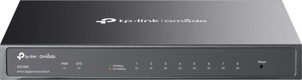 TP-Link Omada SG2008 Switch Gigabit Administrable L2 pour Réseau Pro