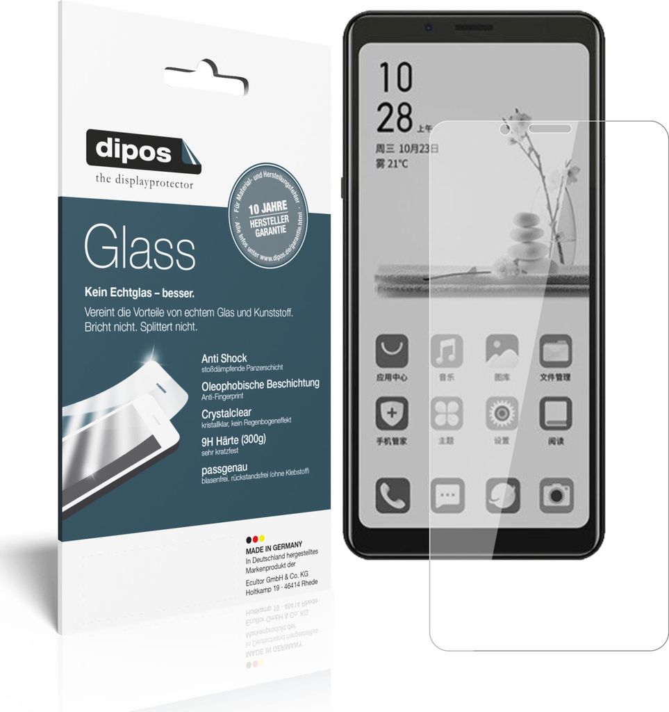 2x Schutzfolie für HiSense A5 - Anti-Shock 9H Folie dipos Glass Kunststoffglas