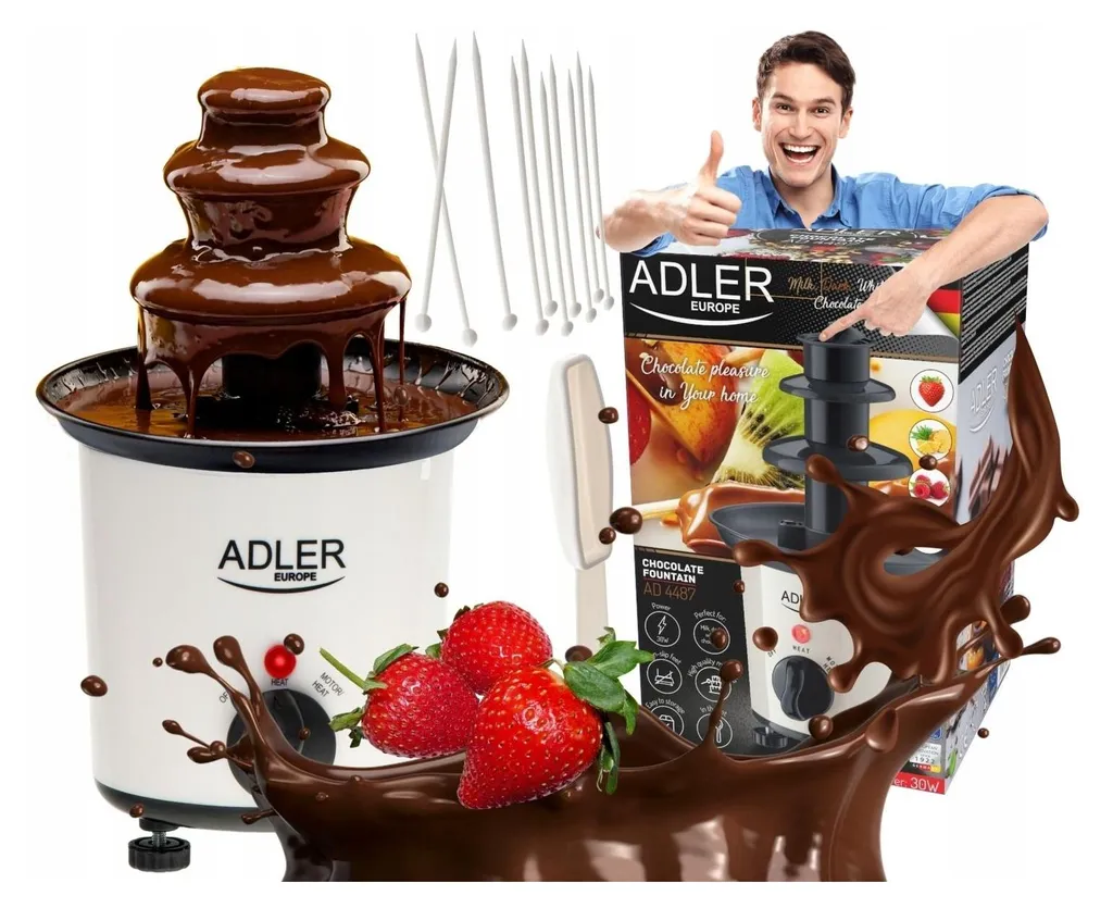 Machine à cascade de chocolat Adler AD 4487 pour buffets et fêtes - 18