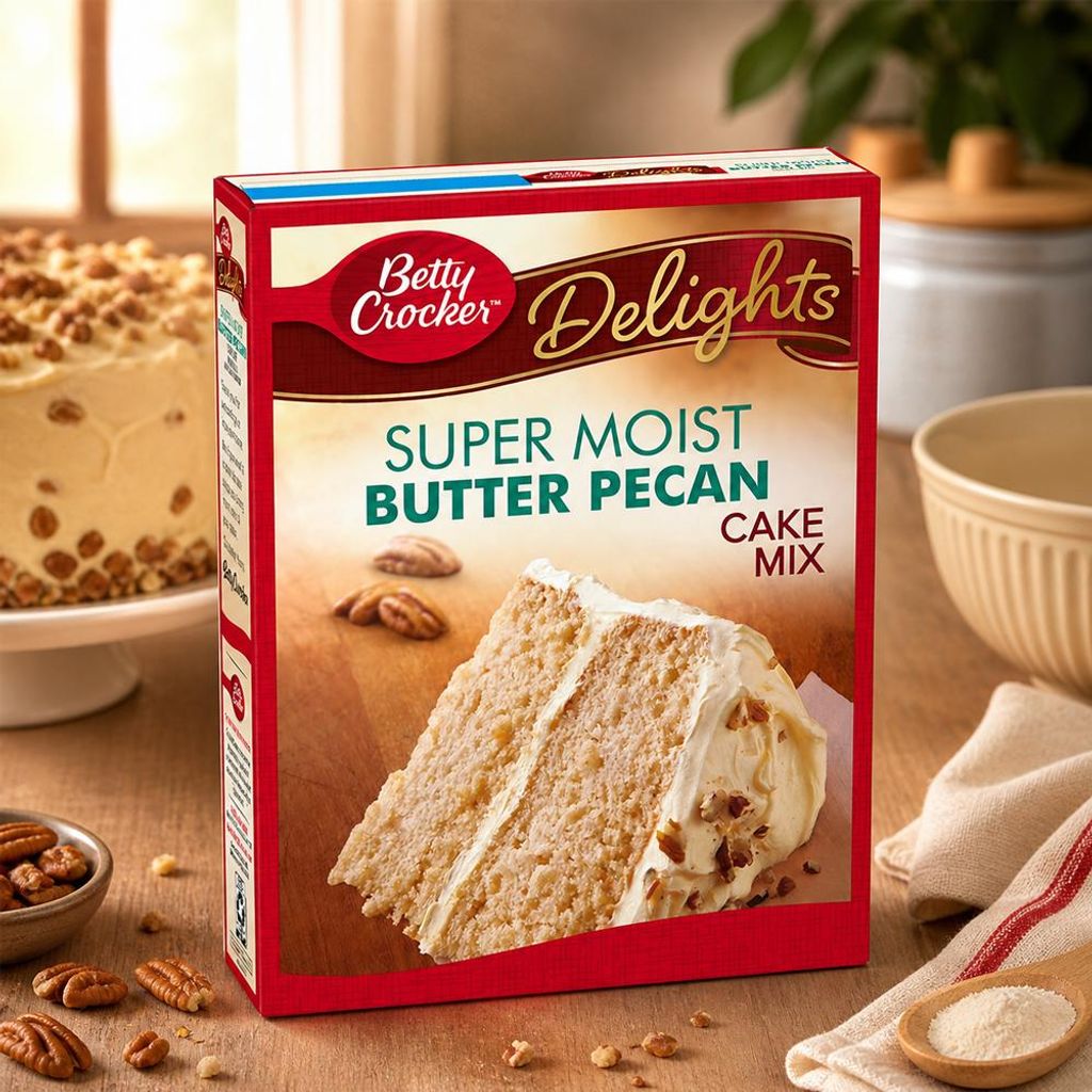 Betty Crocker Super Moist Butter Pecan Cake Mix 375g Immagine del prodotto 