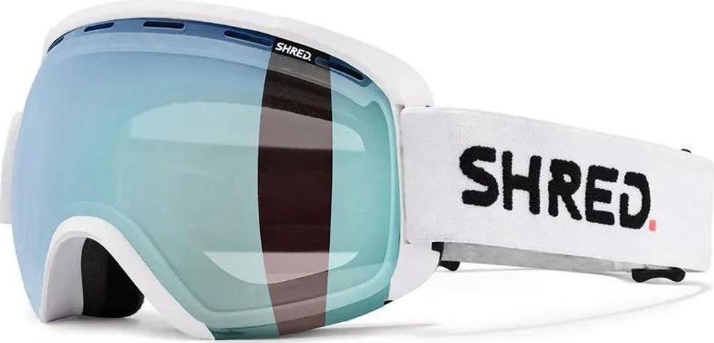 Shred Exemplify Skibrille Weiß CBL 2.0 Deep Blue Mirror/CAT2 Herren,Damen Weiß CBL 2.0 Deep Blue Mirror/CAT2