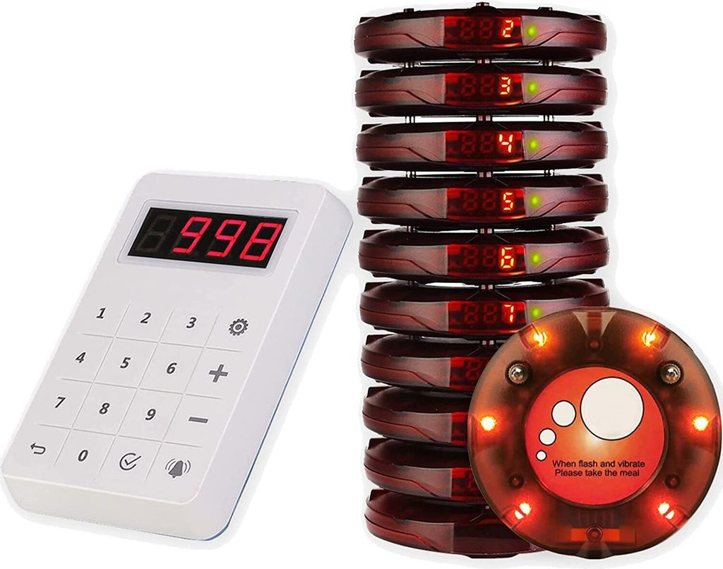 Retekess TD158 Bezdrátový vyvolávací systém, LED trubicový Obrázek produktu 