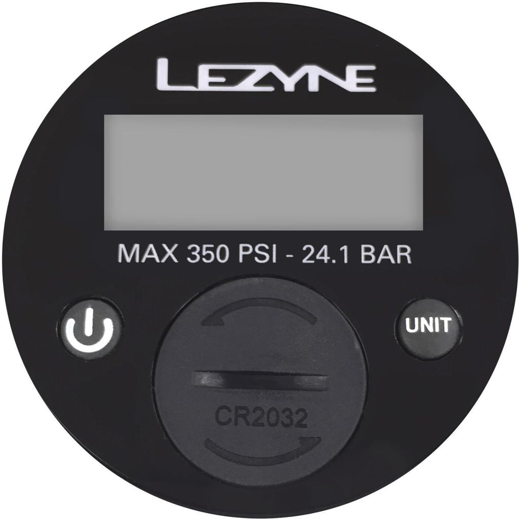 Lezyne Manometer für Fahrrad Standluftpumpe (350 PSI) 2,5' Digital
