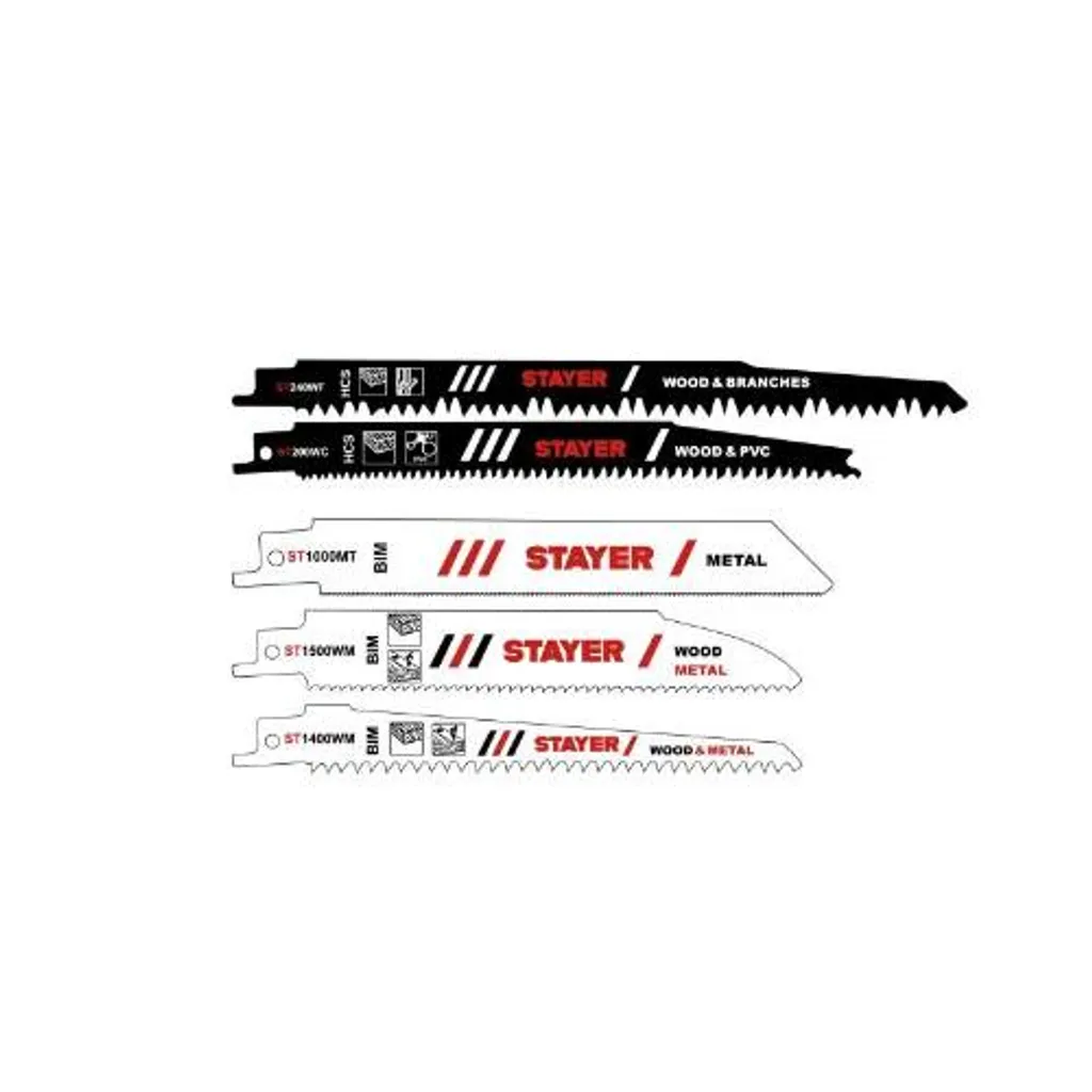 Lames de scie à métaux et bois STAYER HCS BIM pour modèles SS L20 - 5 pcs