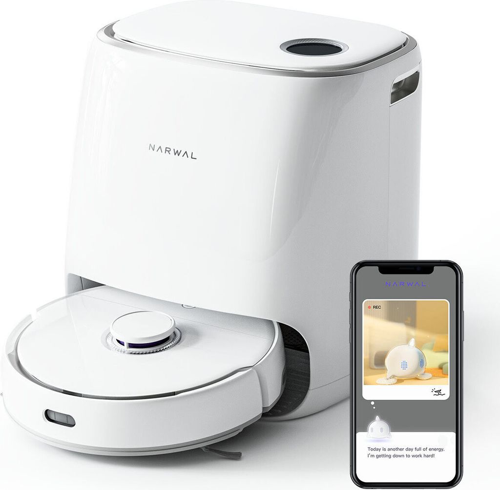 NARWAL Freo, Staubbeutel, Weiß, Rund, White, LCD, Produktbild 