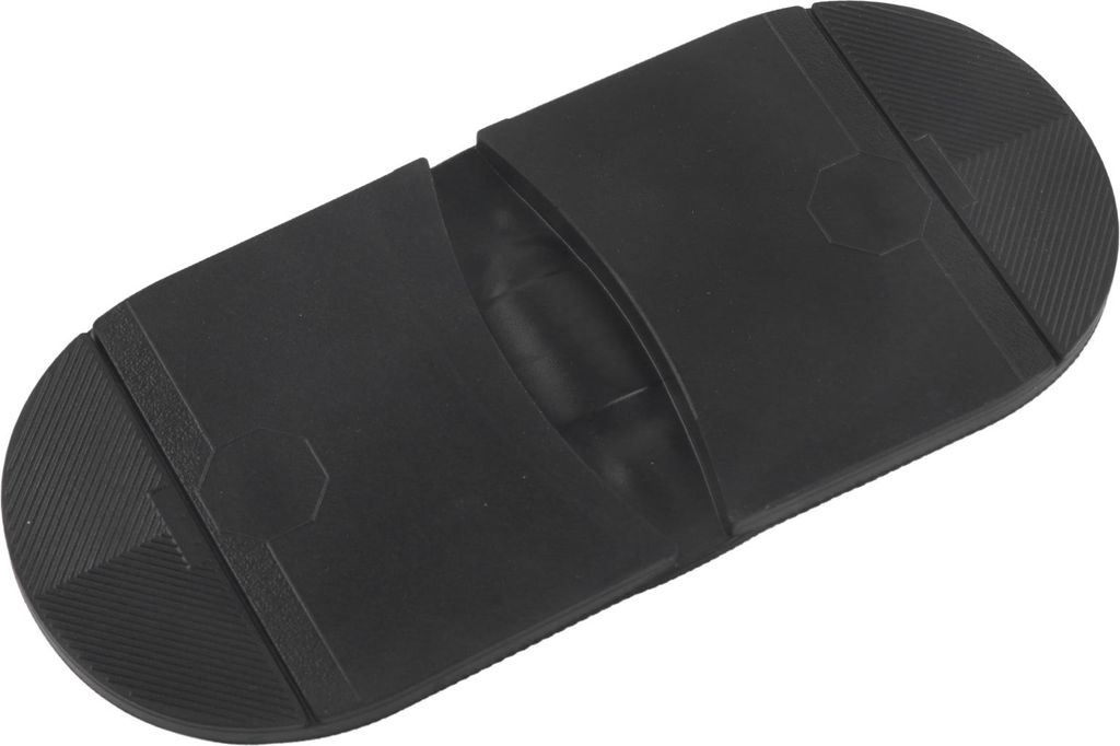 Lederschuhe Gummi -Kee -Wege -Außensaden handgefertigt halb Sohle (schwarze Ferse)