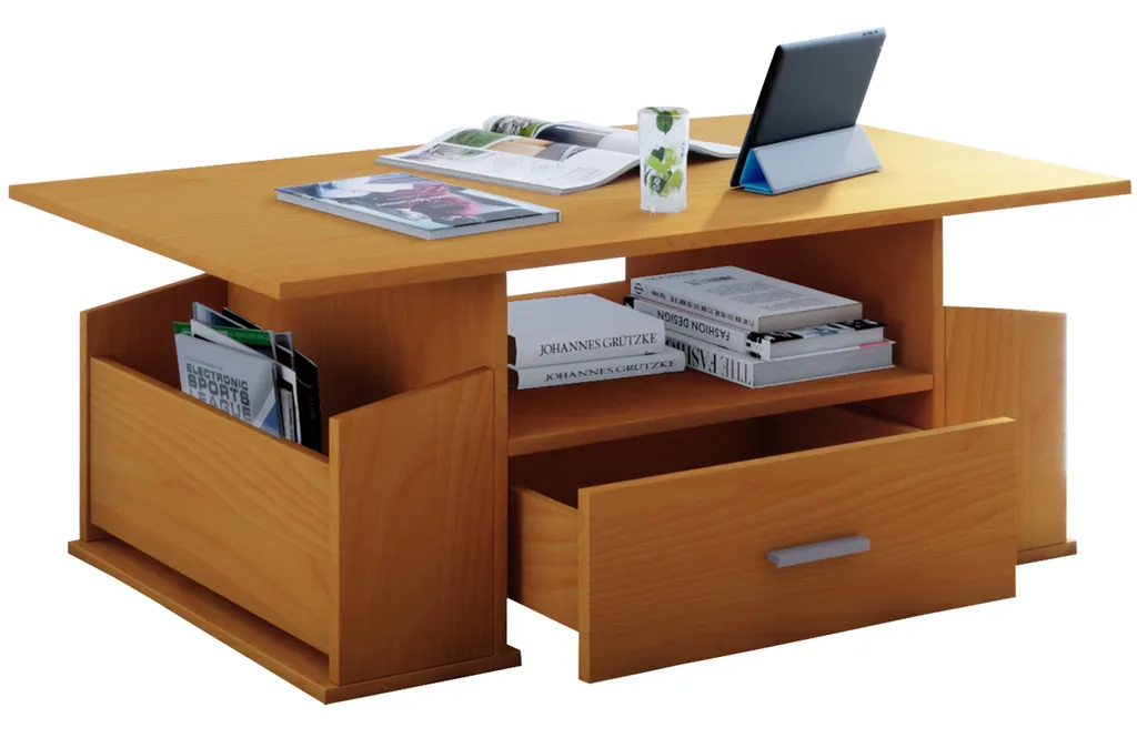 Tavolino Junata Libro 110x52x44 cm - Tavolo da Salotto Salvaspazio
