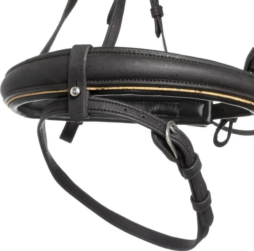 Filet cheval en liège Kavalkade Cortica végétalien avec muserolle mixte - 4