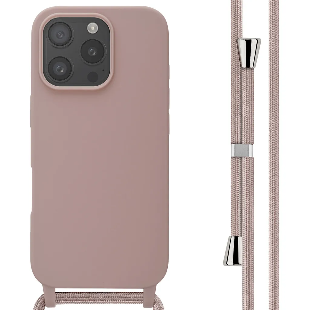 Recensione Cover imoshion Silicone iPhone 16 Pro Rosa Sabbia + Cordino