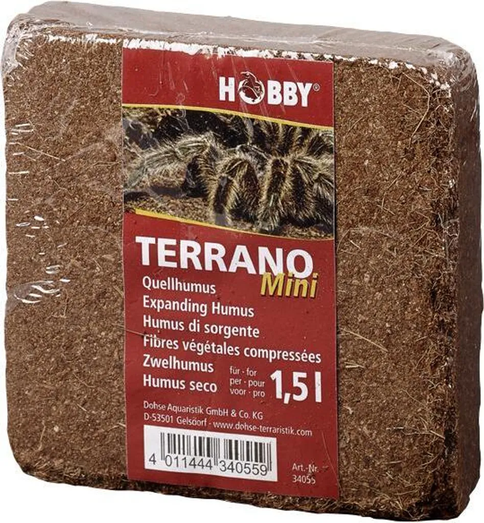 Hobby Terrano Humus Mini 1,5L: Substrato Premium per Micro-Terrari