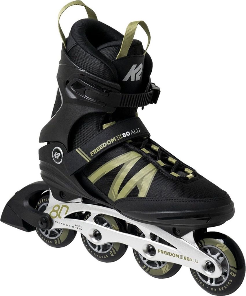 K2 Freedom III 80 ALU Herren Inline Skates Inliner 30H0601 : 45 EU Größe - Schuhe: 45 EU