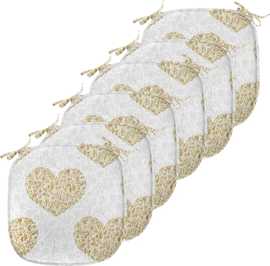Coussin de Siège Confortable pour Repas en Famille Motif Floral de 6
