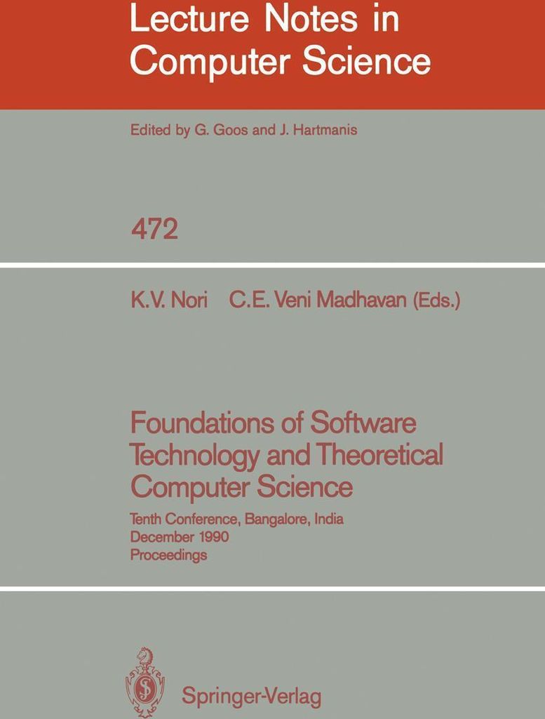 Foundations of Software Technology and Theoretical Computer Produktbild 