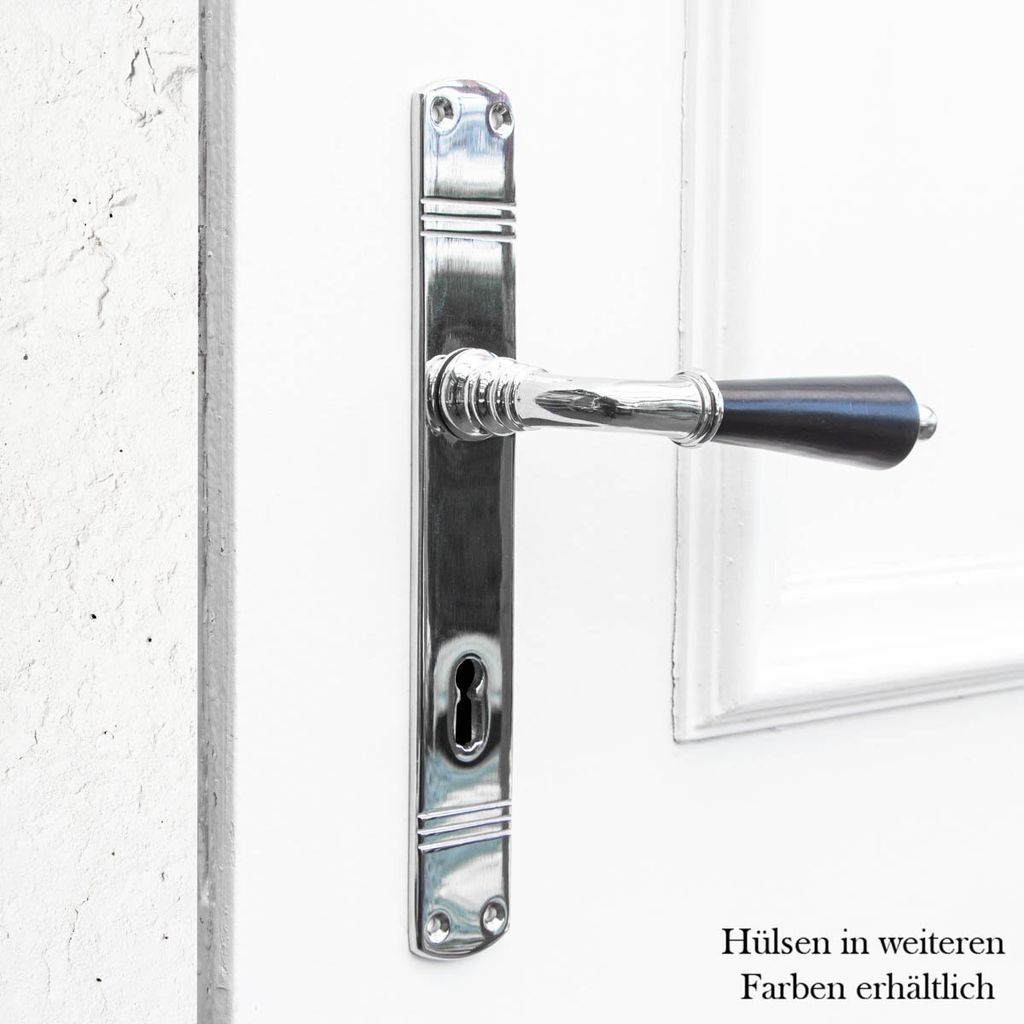 Drückergarnitur für Zimmertüren - Porzellangriff | BB72 | Nickel glanz